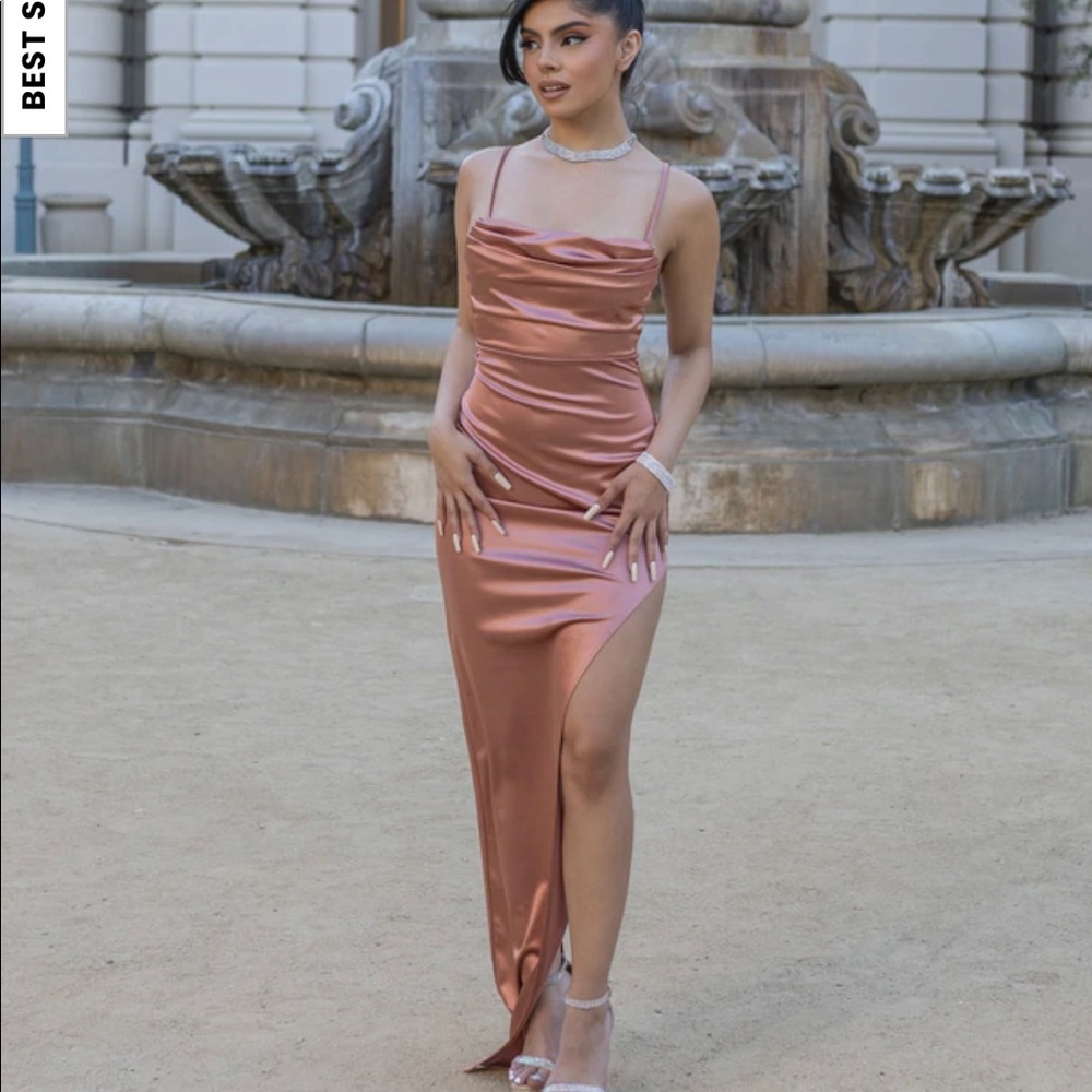 Wedding Guest or Bridesmaid dress - sexy thigh split - all eyes will be on you!